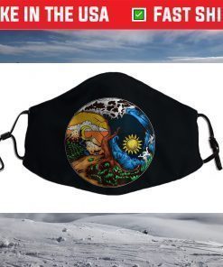 Love Your Mother Earth Yin Yang Save Planet Face Mask