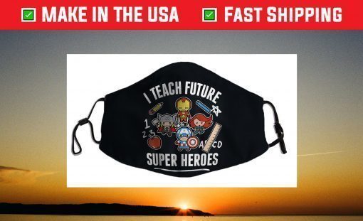 Marvel Avengers Classic I Teach Super Heroes Graphic Face Mask