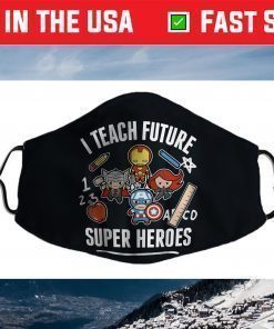 Marvel Avengers Classic I Teach Super Heroes Graphic Face Mask