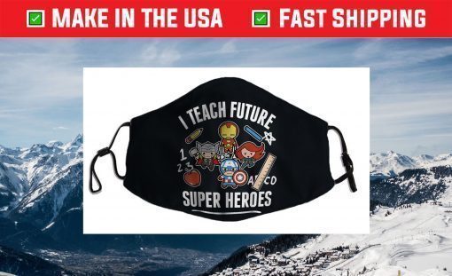 Marvel Avengers Classic I Teach Super Heroes Graphic Face Mask