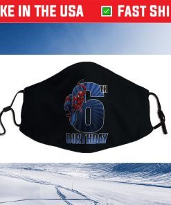 Marvel Spider-Man Swinging 6th Birthday Graphic Face Mask