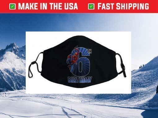 Marvel Spider-Man Swinging 6th Birthday Graphic Face Mask