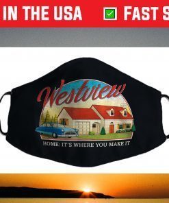 Marvel WandaVision Westview Retro Face Mask