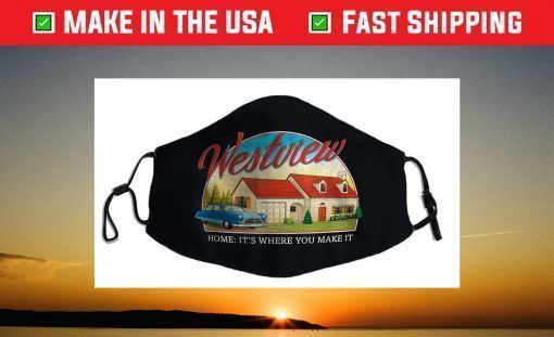 Marvel WandaVision Westview Retro Face Mask