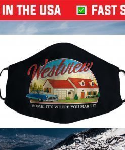 Marvel WandaVision Westview Retro Face Mask