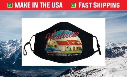 Marvel WandaVision Westview Retro Face Mask