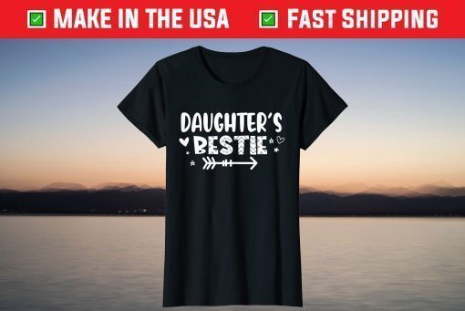 Mothers Day Daughter's Bestie with Arrow and Hearts T-Shirt