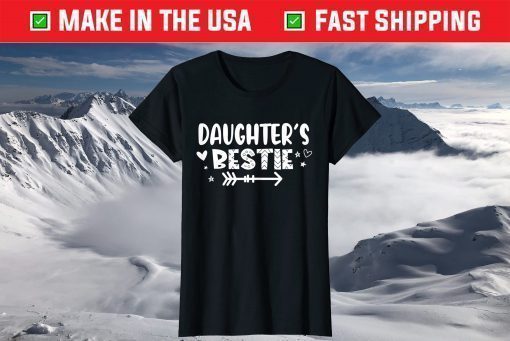 Mothers Day Daughter's Bestie with Arrow and Hearts T-Shirt