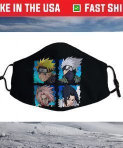 Naruto Shippuden 4 Heads Face Mask For Sale