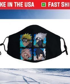 Naruto Shippuden 4 Heads Face Mask For Sale