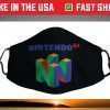 Nintendo 64 Classic Logo Retro Vintage Graphic Face Mask