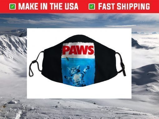 Paws Cat and Mouse Top, Cute Funny Cat Lover Parody Top Face Mask