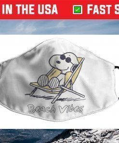 Peanuts Snoopy Beach Vibes for the whole family Face Mask