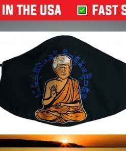 Retro Vintage Politicize Enlightened Trump Buddha Face Mask