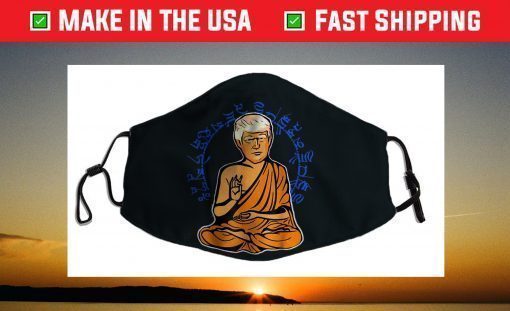 Retro Vintage Politicize Enlightened Trump Buddha Face Mask