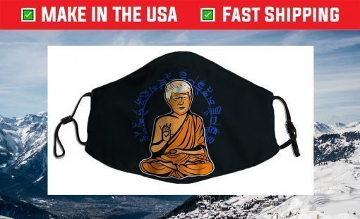 Retro Vintage Politicize Enlightened Trump Buddha Face Mask