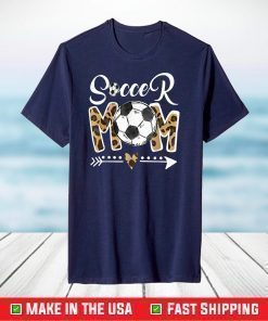 Soccer Mom Leopard Funny Soccer Mom Mother's Day 2021 T-Shirt