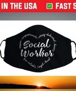 Social Worker Heart – Social Work Graphic Face Mask