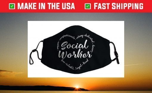 Social Worker Heart – Social Work Graphic Face Mask