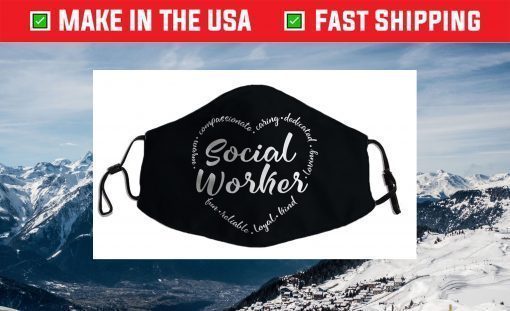 Social Worker Heart - Social Work Graphic Face Mask