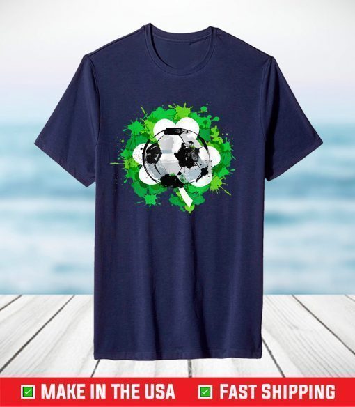 St Patrick's Day Soccer - St. Pattys - Shamrock T-Shirt