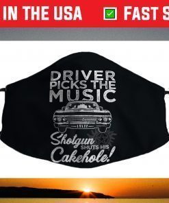 Supernatural Driver Picks Music Face Mask