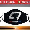 Take America Back 47 Trump Silhouette Face Mask