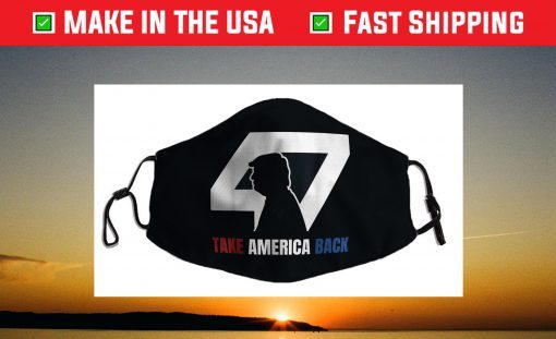 Take America Back 47 Trump Silhouette Face Mask