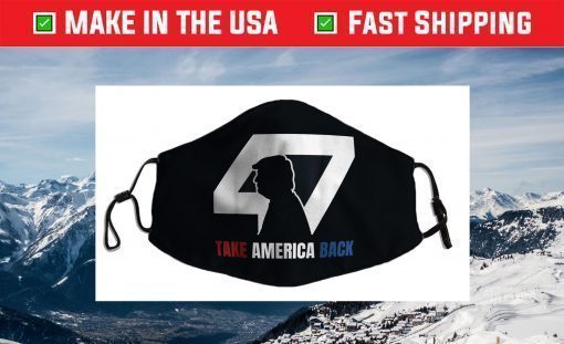 Take America Back 47 Trump Silhouette Face Mask