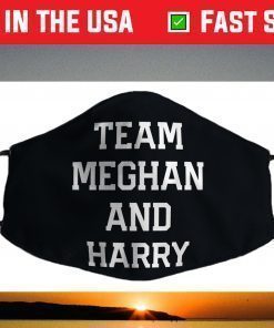 Team Meghan and Harry - Markle Prince Harry Interview Face Mask