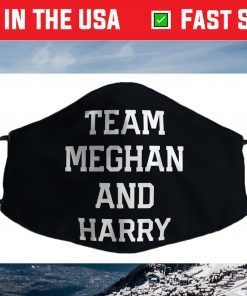 Team Meghan and Harry - Markle Prince Harry Interview Face Mask