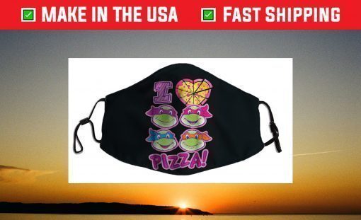 Teenage Mutant Ninja Turtles I Love Pizza Face Mask