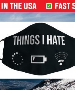 Things I Hate Programmer Outfit Gamer Fun Gift Idea Face Mask