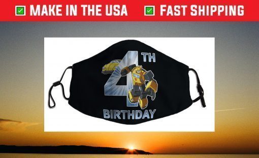 Transformers Bumblebee 4th Birthday Face Mask