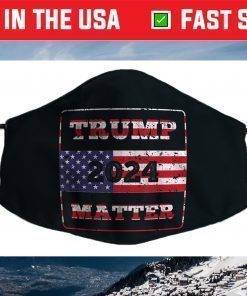 Trump 2024 Matter - Donald Trump 2024 USA flag - The Return Face Mask