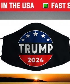 Trump 2024 Shirt Trump 2024 Circle Trump 2024 Face Mask