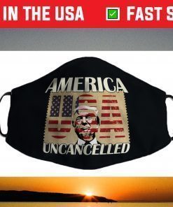 Trump Stamp Republican Conservative America Uncancelled Face Mask