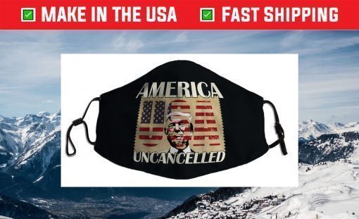 Trump Stamp Republican Conservative America Uncancelled Face Mask