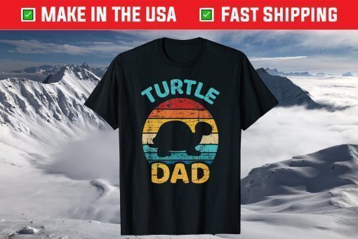 Turtle dad vintage retro father's day T-Shirt