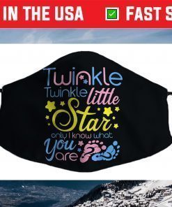 Twinkle Twinkle Little Star Only I Know Gender Keeper Reveal Face Mask