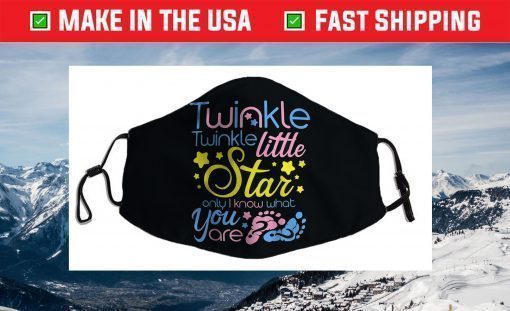 Twinkle Twinkle Little Star Only I Know Gender Keeper Reveal Face Mask