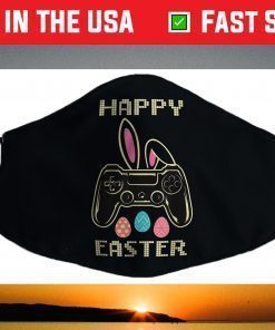 Video Game Easter Bunny Gaming Controller Gamer Face Mask