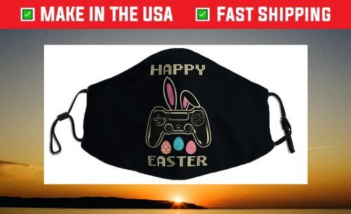 Video Game Easter Bunny Gaming Controller Gamer Face Mask