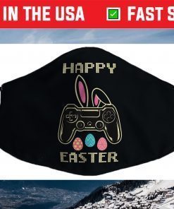 Video Game Easter Bunny Gaming Controller Gamer Face Mask