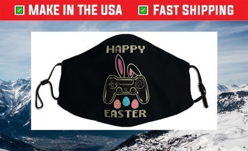 Video Game Easter Bunny Gaming Controller Gamer Face Mask