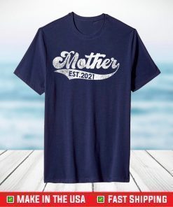 Vintage Mothers Day Promoted to Mother Est. 2021 T-Shirt