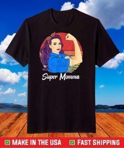 Vintage Mother’s Day Sunset Retro Super Momma T-Shirt