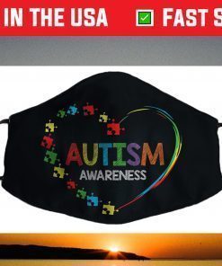 World Autism Awareness 2 April 2021 Shirt Autism Cute Face Mask