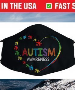 World Autism Awareness 2 April 2021 Shirt Autism Cute Face Mask