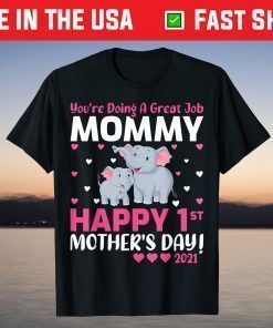 You're Doing A Great Job Mommy Happy 1st Mother's Day 2021 T-Shirt